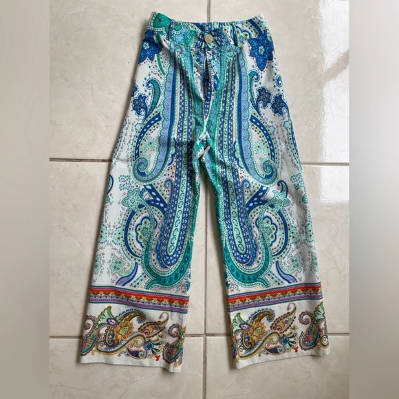 Zara ornament crop pants flare - Picture 3 of 5